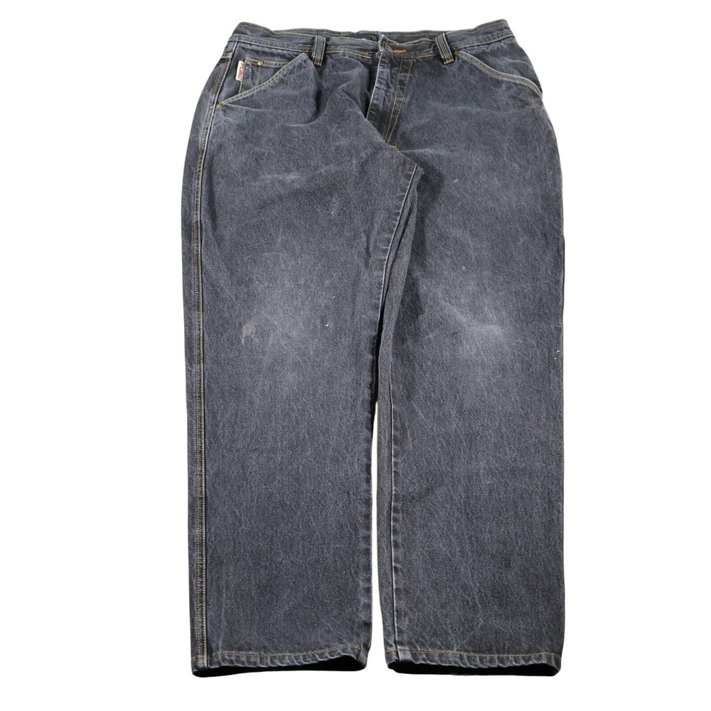 Vintage FUBU The Collection Jeans Mens 38x34 Charcoal Gray Denim Relaxed Y2K